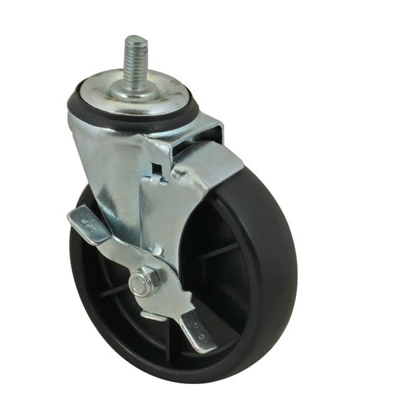 CASTER, STEM5"OD, 3/8-13, W/BRK for Turbo Air - Part# TRBAM726500200
